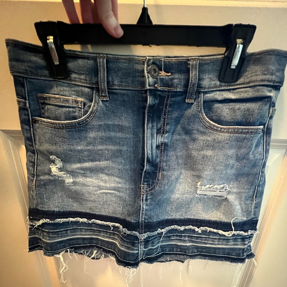 Luxe mini Jean skirt